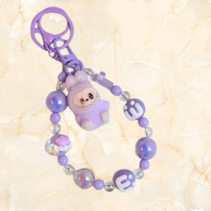 Labubu Creative Keychain Purple