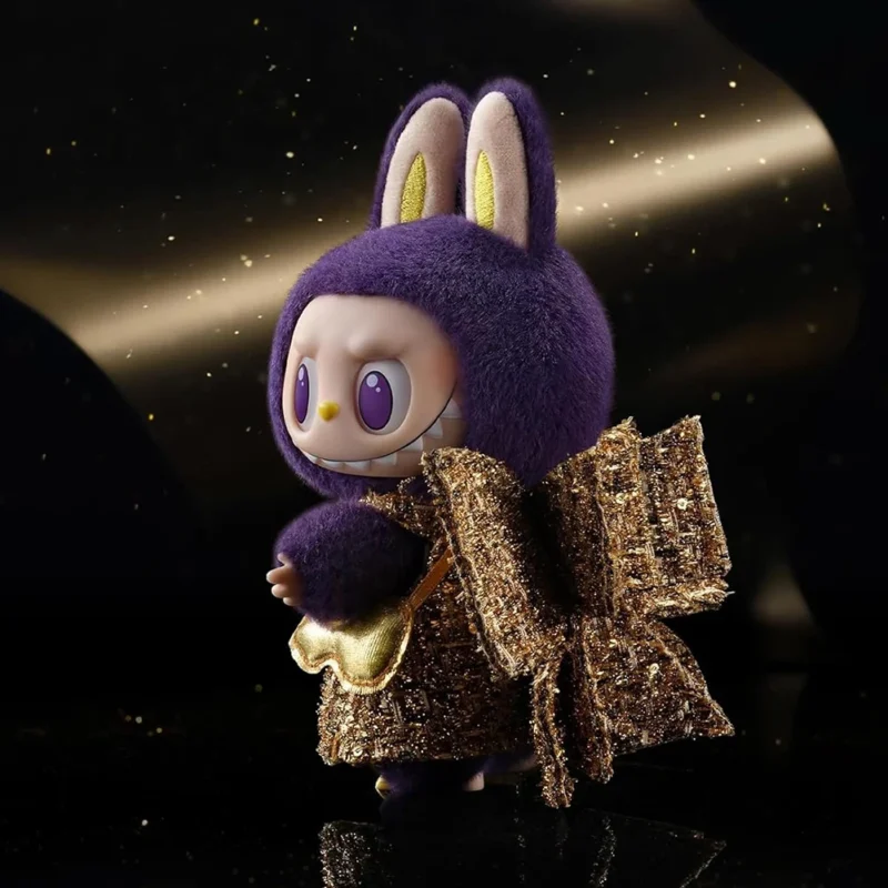 Labubu Plush Keychain Purple Monster