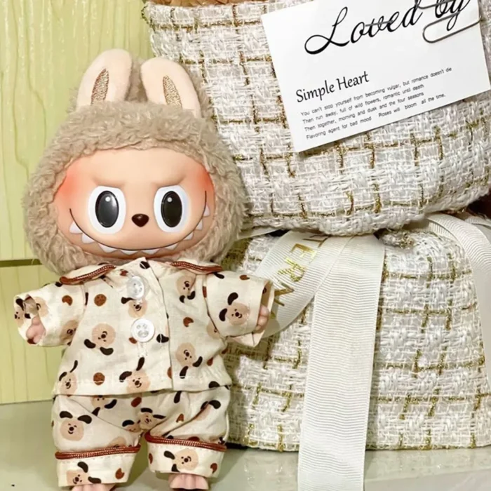 Labubu Pajama Set – Cozy Outfit for 17/38cm Labubu Dolls - Image 4