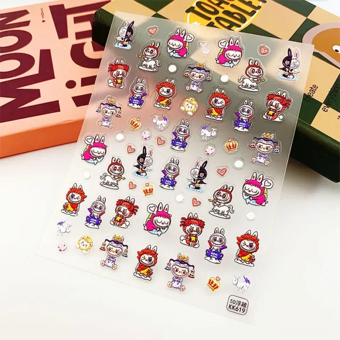 Labubu Nail Art Stickers