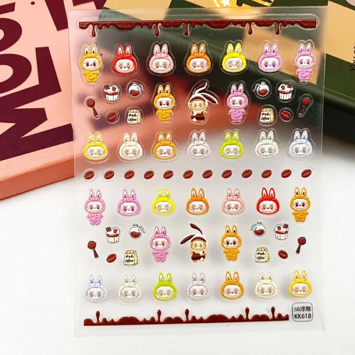 Labubu Nail Art Stickers